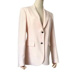New Loro Piana Silk & Virgin Wool Blazer Light Cream Pink It 42